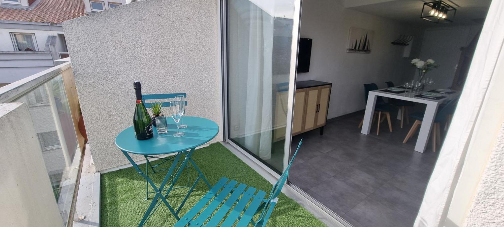 L'Ophelia Duplex Dernier Etage Balcon Centre Climatisation Appartement Sète Buitenkant foto